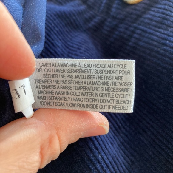 Corduroy mini skirt color navy size 4 Simons Contemporaine - Picture 9 of 9